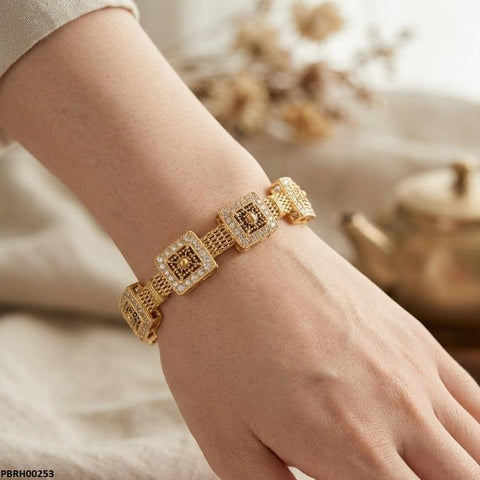 PBRH00253 MZM Square Link Bangles Set - PBRH