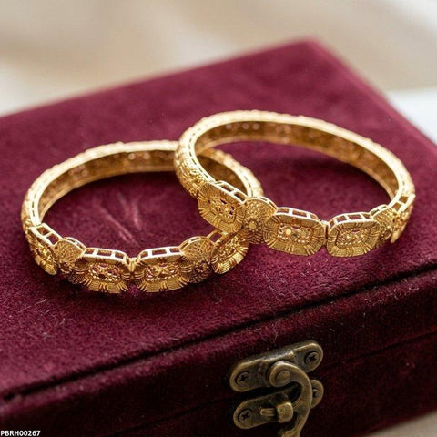 PBRH00267  MZM Square Link Bangles Set - PBRH