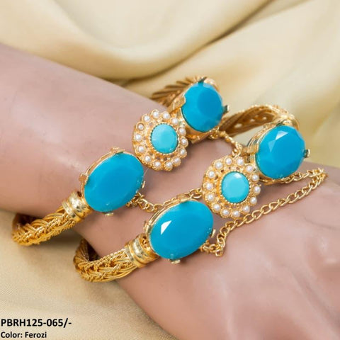 PBRH125 MZM Flower/Bezza Hand Bangles Pair