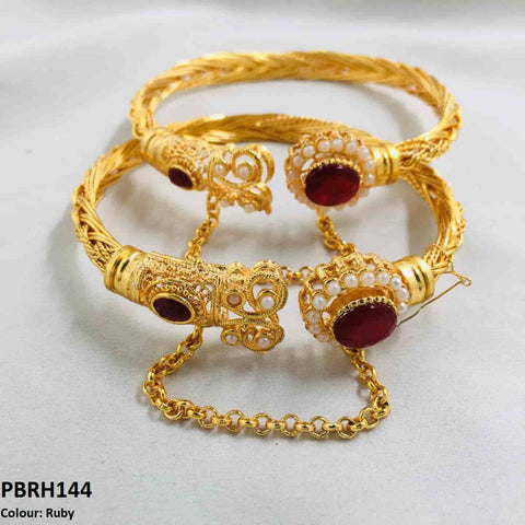 PBRH144 ASM Beza Hand Bangles Pair - PBRH