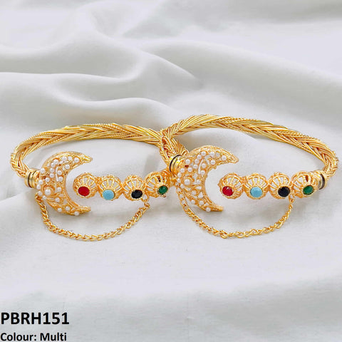 PBRH151 MZM Pearl Moon Bracelet Adjustable - PBRH