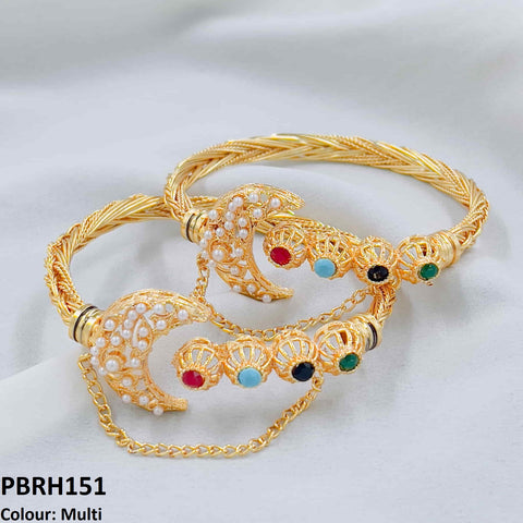 PBRH151 MZM Pearl Moon Bracelet Adjustable - PBRH