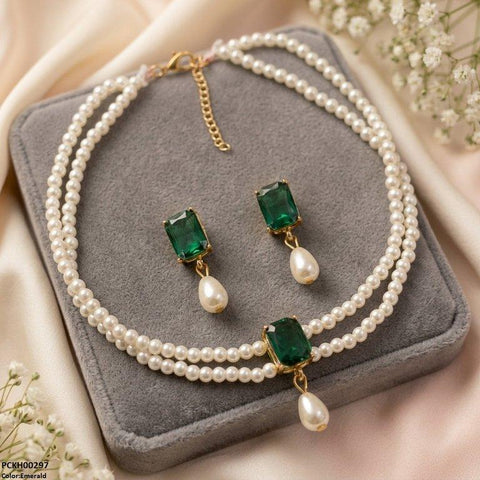 PCKH00297 ABD  Rectangle  Choker Set - PCKH