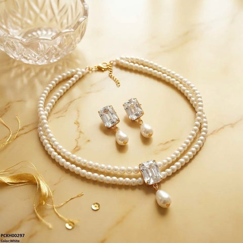 PCKH00297 ABD  Rectangle  Choker Set - PCKH