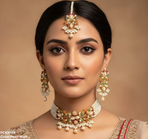 PCKH176 SDQ Flower Neck Choker Set - PCKH