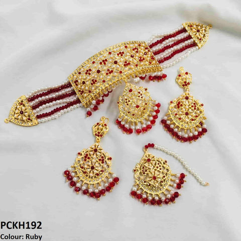 PCKH192 ASM Flower Chokar Set - PCKH
