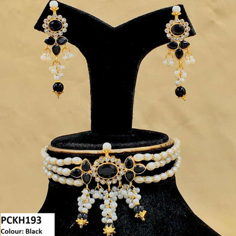 PCKH193 SDQ Saru Flower Chokar Set - PCKH