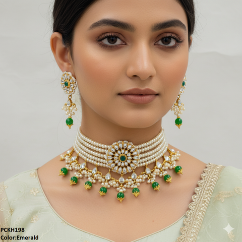 PCKH198 SDQ Tear Flower Choker Set - PCKH