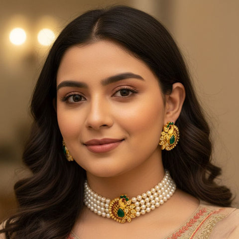 PCKH212 MZM Peacock Choker Set - PCKH