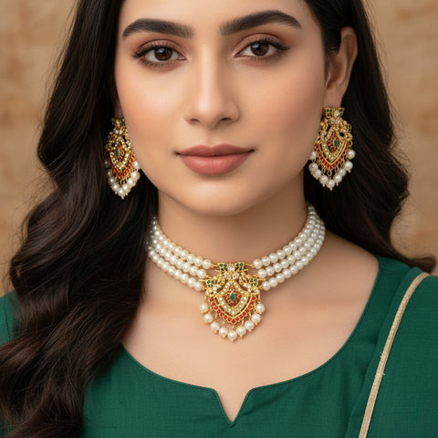 PCKH214 MZM Marquise/Oval Choker Set - PCKH