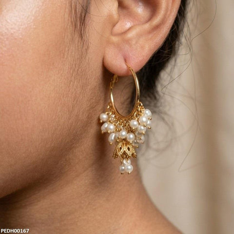 PEDH00167  MZM Kashmiri Jhumki Bell Drop Earring - PEDH