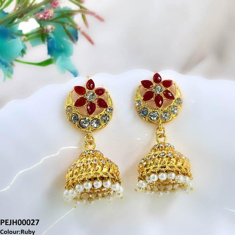 PEJH00027 FRN Moon Star Jhumki Drop - PEJH