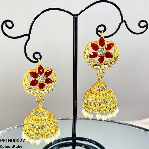 PEJH00027 FRN Moon Star Jhumki Drop - PEJH