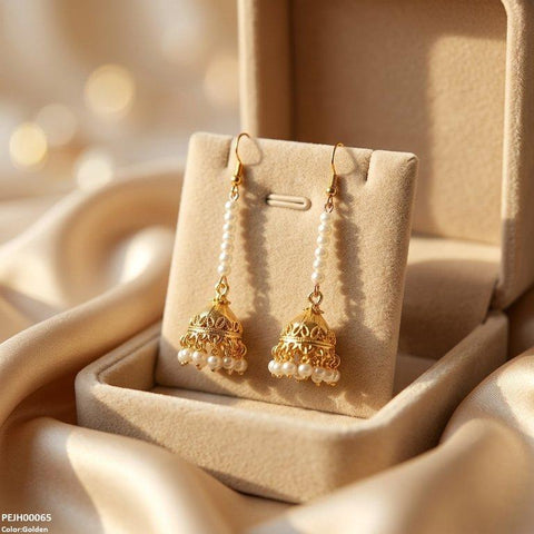 PEJH00065 ABD Bell Peral Drop Jhumki - PEJH