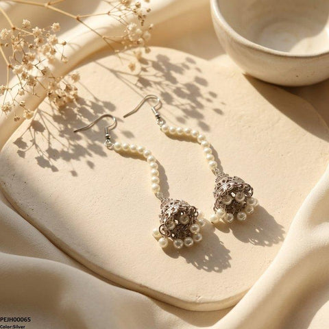 PEJH00065 ABD Bell Peral Drop Jhumki - PEJH