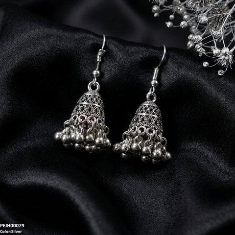 PEJH00079 ABD Round Pearl Drop Jhumki - PEJH