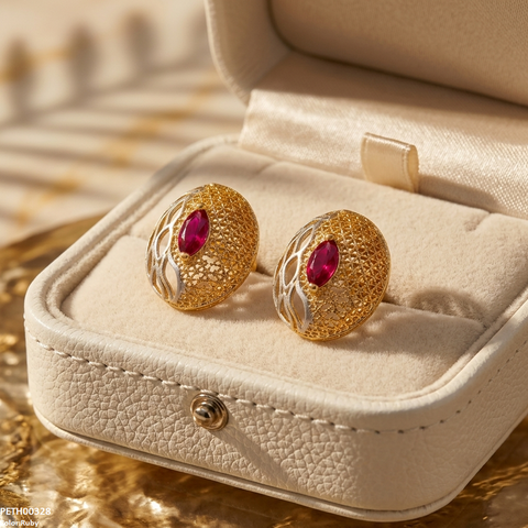 PETH00328 FRN Oval Marquise Tops Pair - PETH
