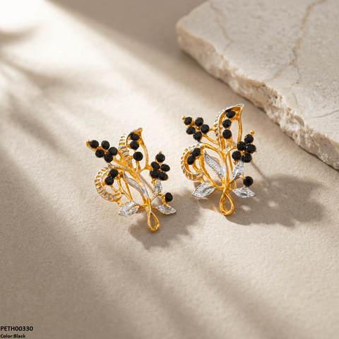 PETH00330 FRN Leaf Flower Tops Pair - PETH