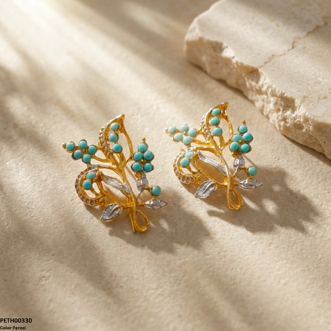 PETH00330 FRN Leaf Flower Tops Pair - PETH