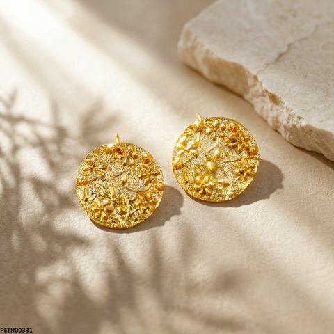 PETH00331 FRN Round Coin Tops Pair - PETH