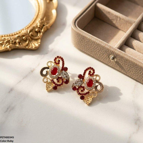PETH00345 ABD  Oval/Leaf Tops Pair - PETH