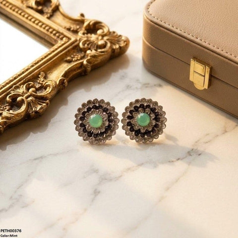 PETH00376 ABD Round Flower Tops Pair - PETH