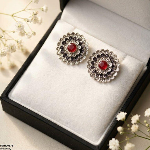PETH00376 ABD Round Flower Tops Pair - PETH