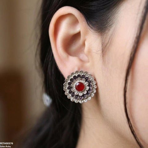 PETH00376 ABD Round Flower Tops Pair - PETH