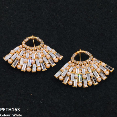 PETH163 FRN Baguette Wings Ear Tops Pair - PETH