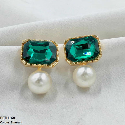 PETH168 SDQ Square Pearl Tops  Pair - PETH