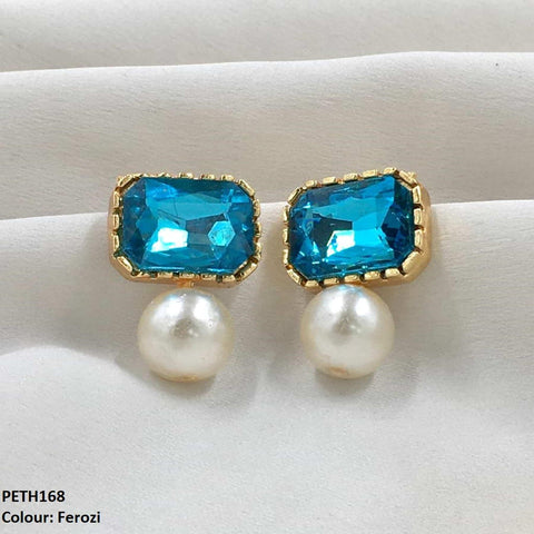 PETH168 SDQ Square Pearl Tops  Pair - PETH