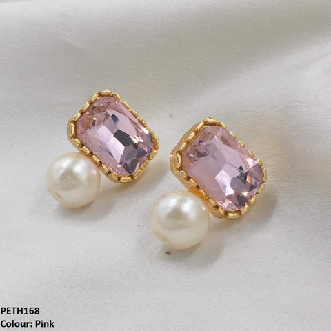 PETH168 SDQ Square Pearl Tops  Pair - PETH