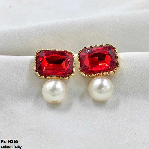 PETH168 SDQ Square Pearl Tops  Pair - PETH