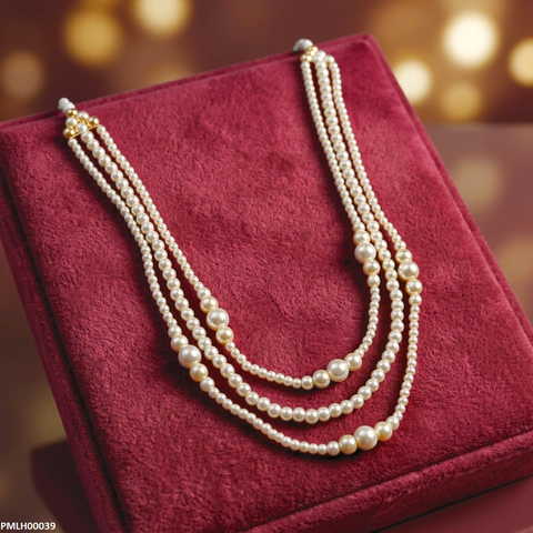 PMLH00039 SDQ Round Pearl Mala -PMLH