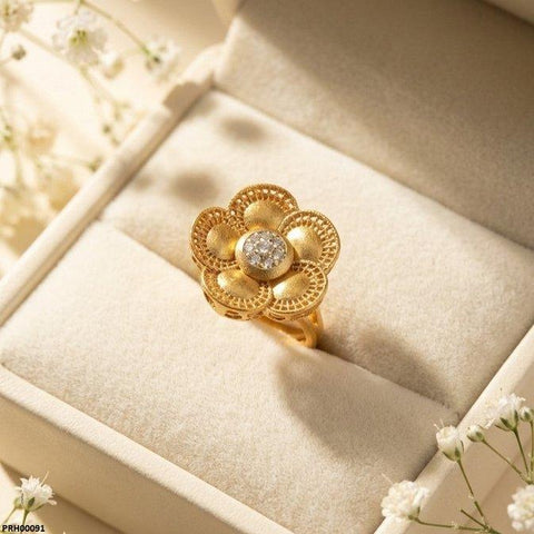 PRH00091 FRN Floral Flower Ring Adjustable - PRH