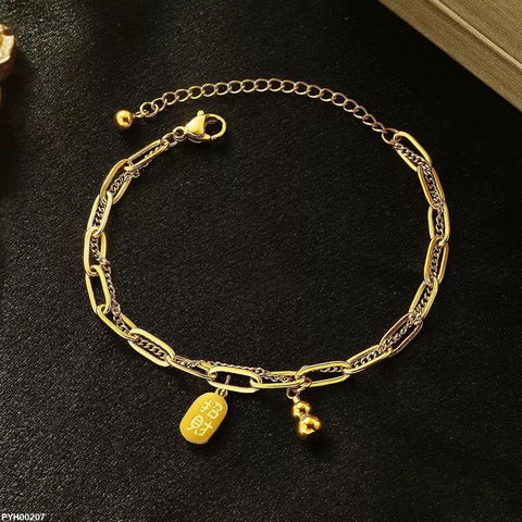 PYH00207 DGF Stainless Steel Chain Anklet Single - PYH