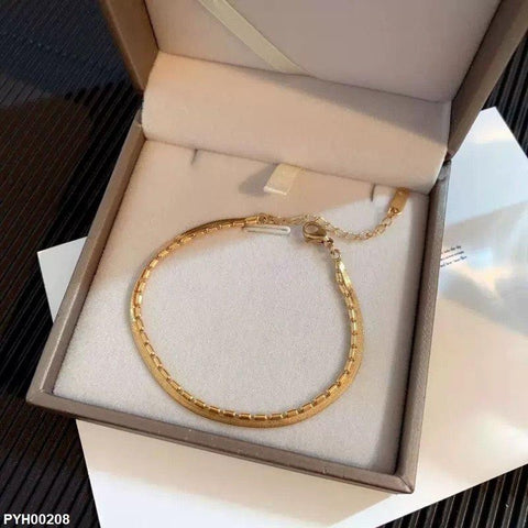 PYH00208 DGF Stainless Steel Plain Anklet Single - PYH