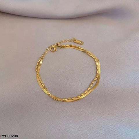 PYH00208 DGF Stainless Steel Plain Anklet Single - PYH