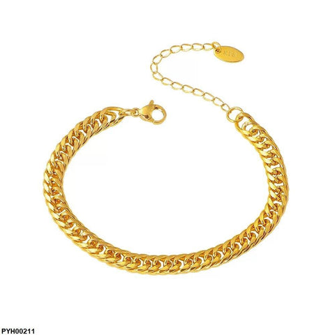 PYH00211 DGF Stainless Steel Chain Anklet Single - PYH