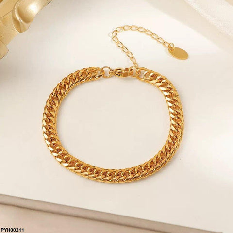 PYH00211 DGF Stainless Steel Chain Anklet Single - PYH