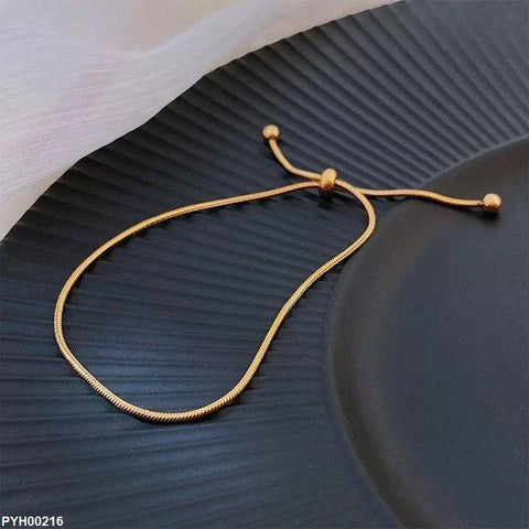 PYH00216 DGF Stainless Steel Plain Single Anklet - PYH