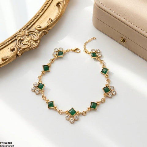 PYH00268 ABD Square/Round Single Anklet - PYH