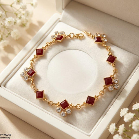 PYH00268 ABD Square/Round Single Anklet - PYH