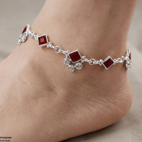 PYH00269 ABD Square/Round Single Anklet - PYH