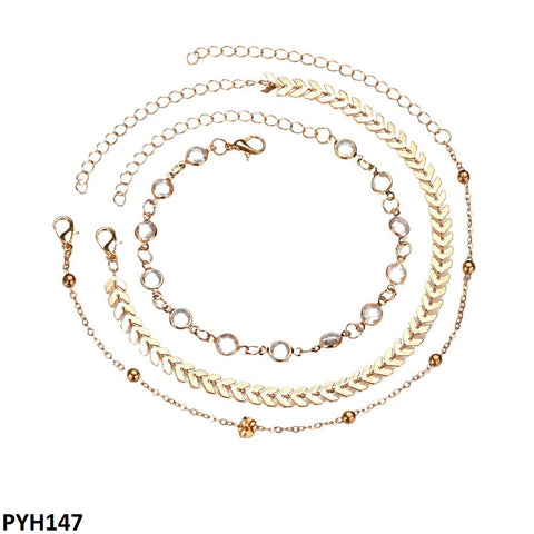PYH147 LQP 3 Layered Payal - PYH