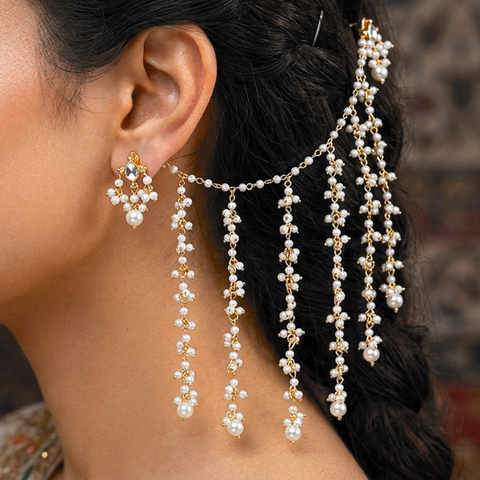 SYH00001 SDQ  Tear Pearl Drop Earring Saharay - OTHH