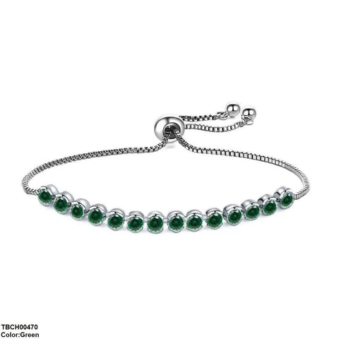 TBCH00470 WKO Round Stone Link Bracelet - TBCH