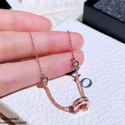 TBCH00482 CJD Round Double Chain Bracelet - TBCH