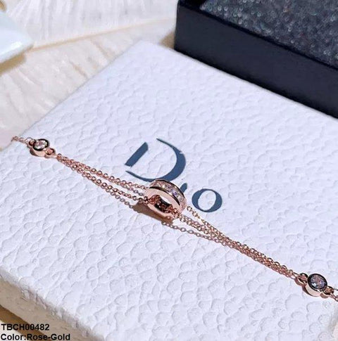 TBCH00482 CJD Round Double Chain Bracelet - TBCH
