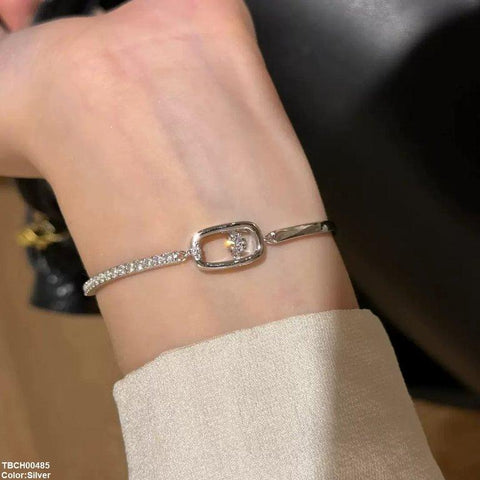 TBCH00485 GWH Rectangle/Round Stone Bracelet Adjustable - TBCH